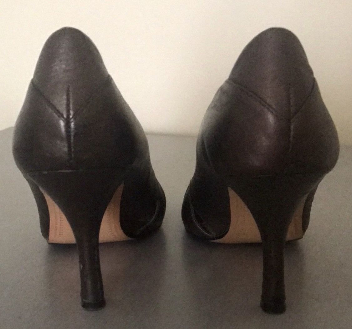 Alfani ALFANI BRONZED LEATHER CUT OUT HEELS Size US 6 / IT 36 - 5 Thumbnail