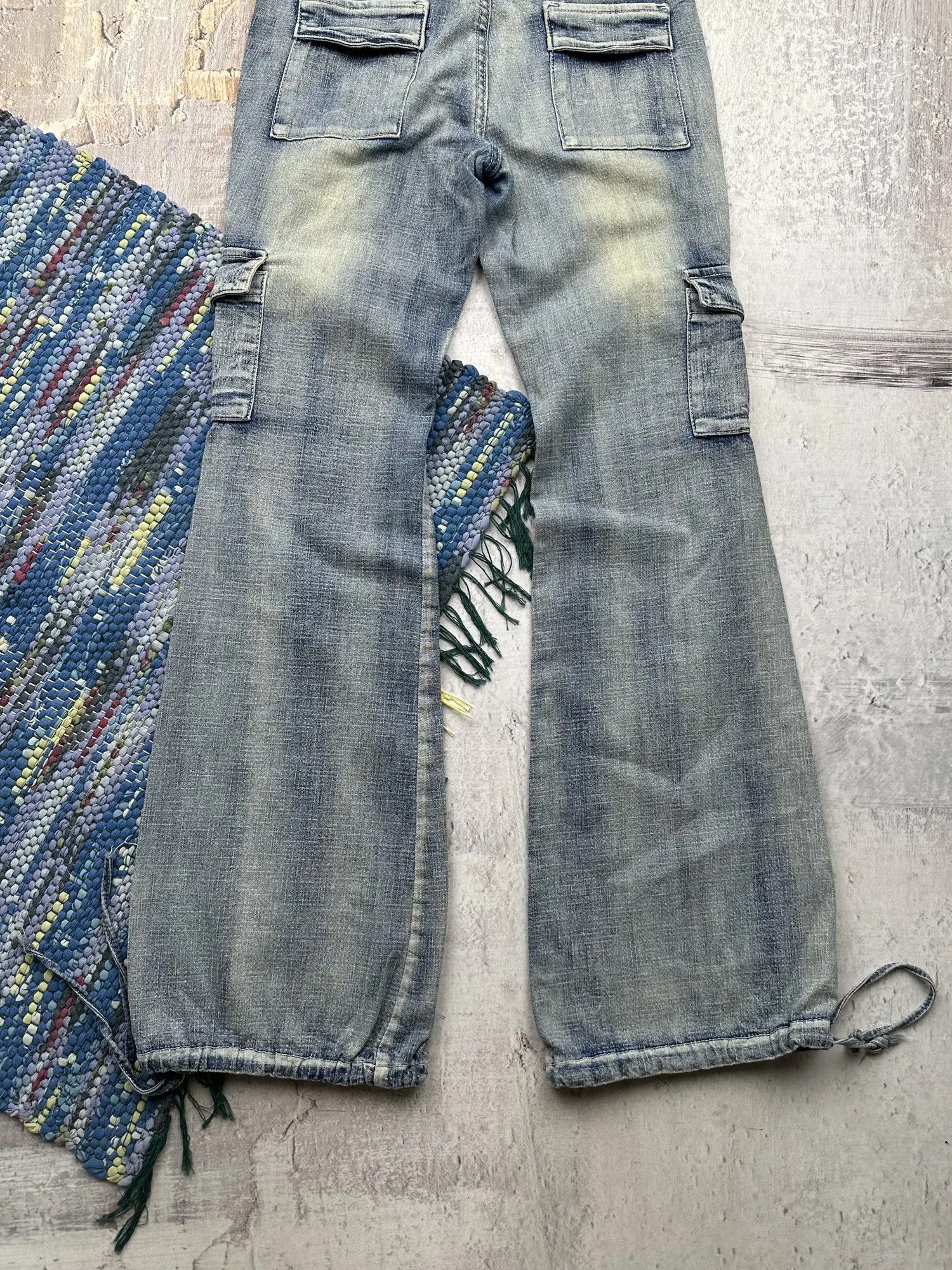 Vintage Vintage Flared Cargo Jeans A430(626) Size 28" / US 6 / IT 42 - 6 Thumbnail