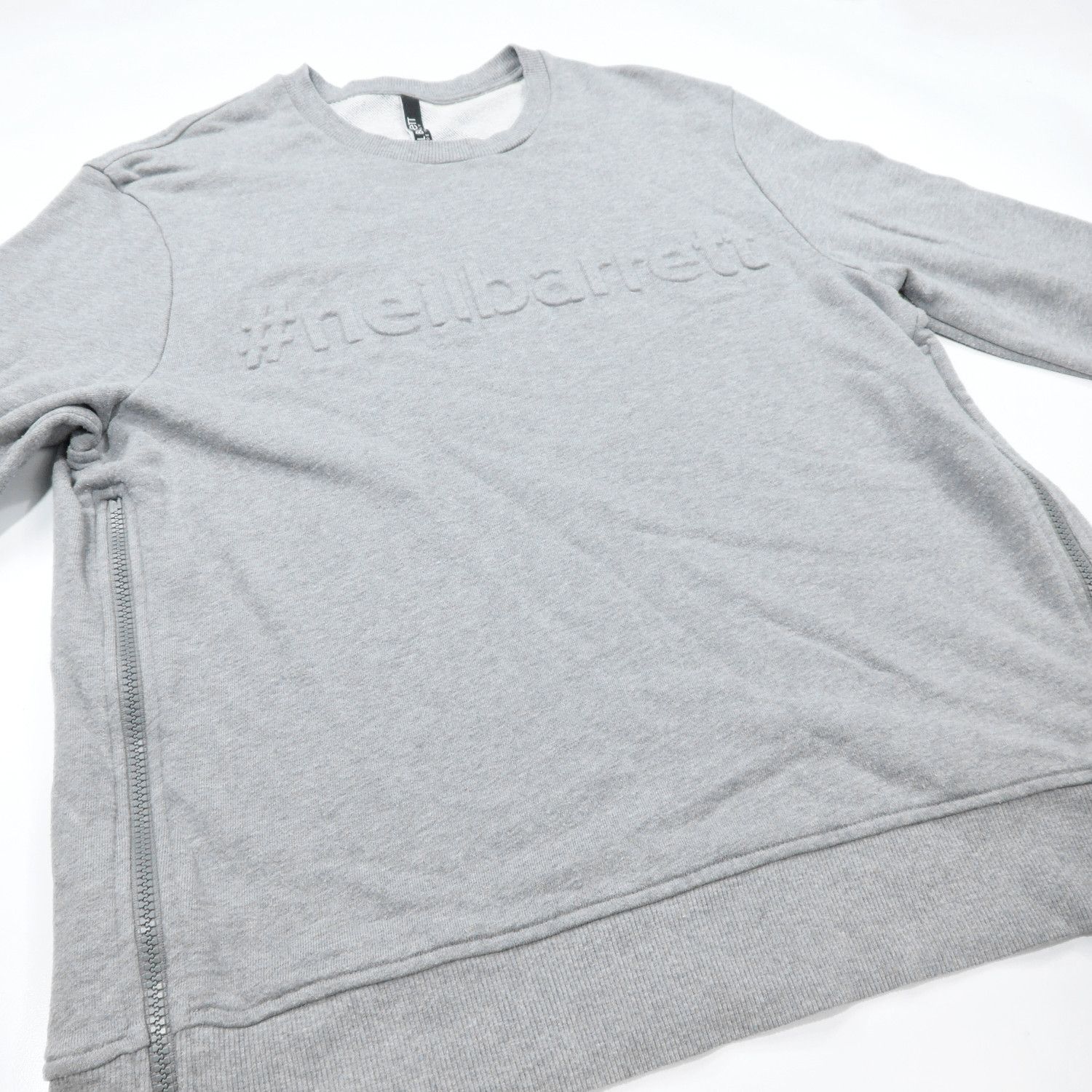 Neil Barrett NEIL BARRET EMBOSSED BIG FONT SMOKE MELANGE SWEATSHIRT Size US L / EU 52-54 / 3 - 3 Thumbnail