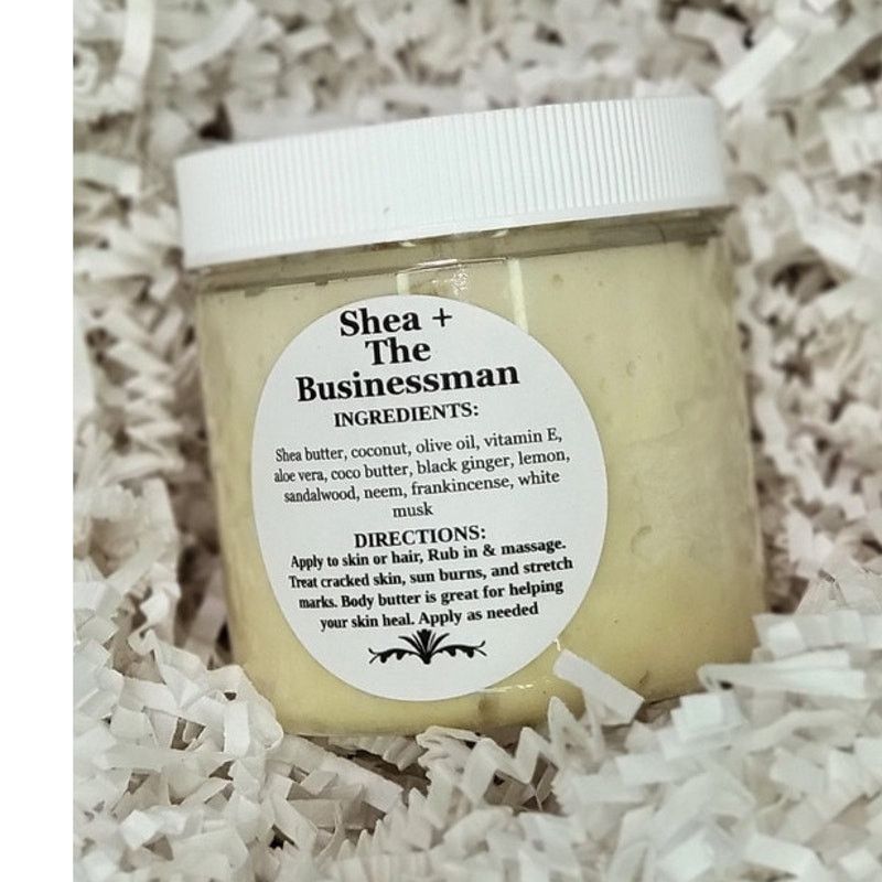 Handmade Shea The Businessman Body Butter Natural Men Moisturizer 4oz Size ONE SIZE - 2 Thumbnail