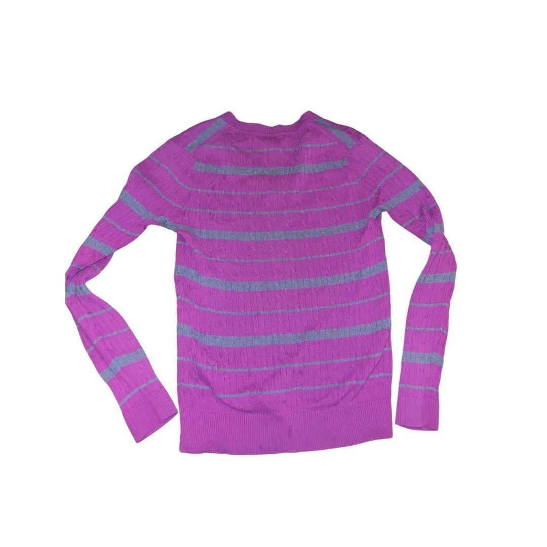 Tommy Hilfiger Ribbed V-Neck Striped Sweater Size large Y2K Preppy Academia Size L / US 10 / IT 46 - 2 Thumbnail