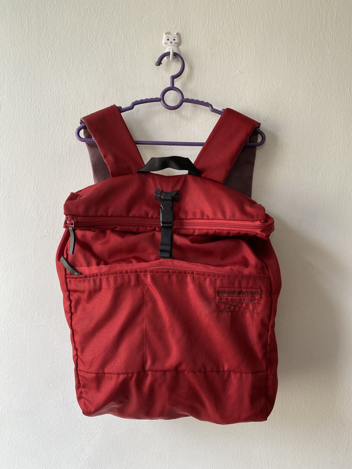 Mandarina Duck 2000s - Mandarina Duck Nylon Canvas Backpack Size ONE SIZE - 2 Thumbnail
