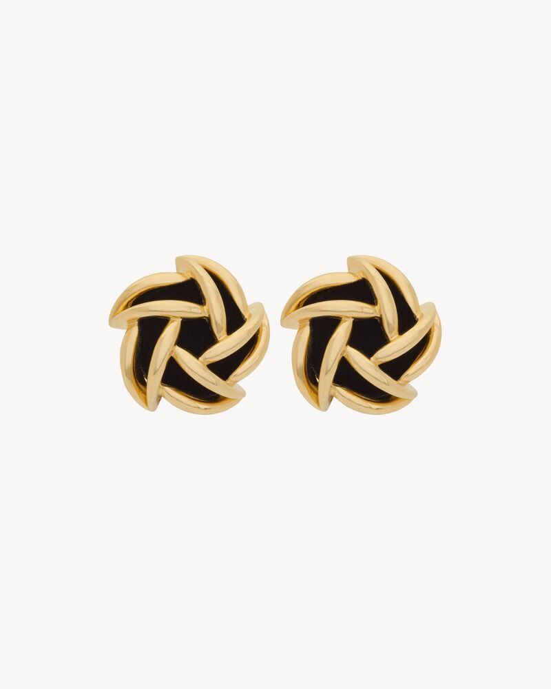 Saint Laurent Paris o1s1wg110126 769093 Size: OS / Vintage Spiral Earrings Metal Size ONE SIZE - 1 Thumbnail