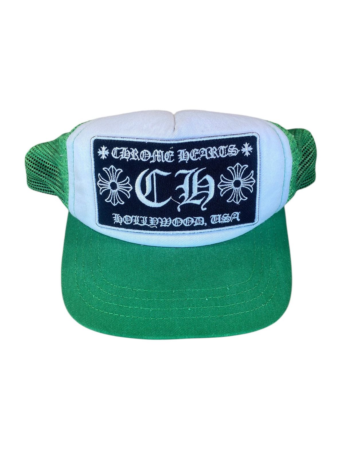 Chrome Hearts Chrome Hearts Green Hollywood Trucker Hat Size ONE SIZE - 3 Thumbnail