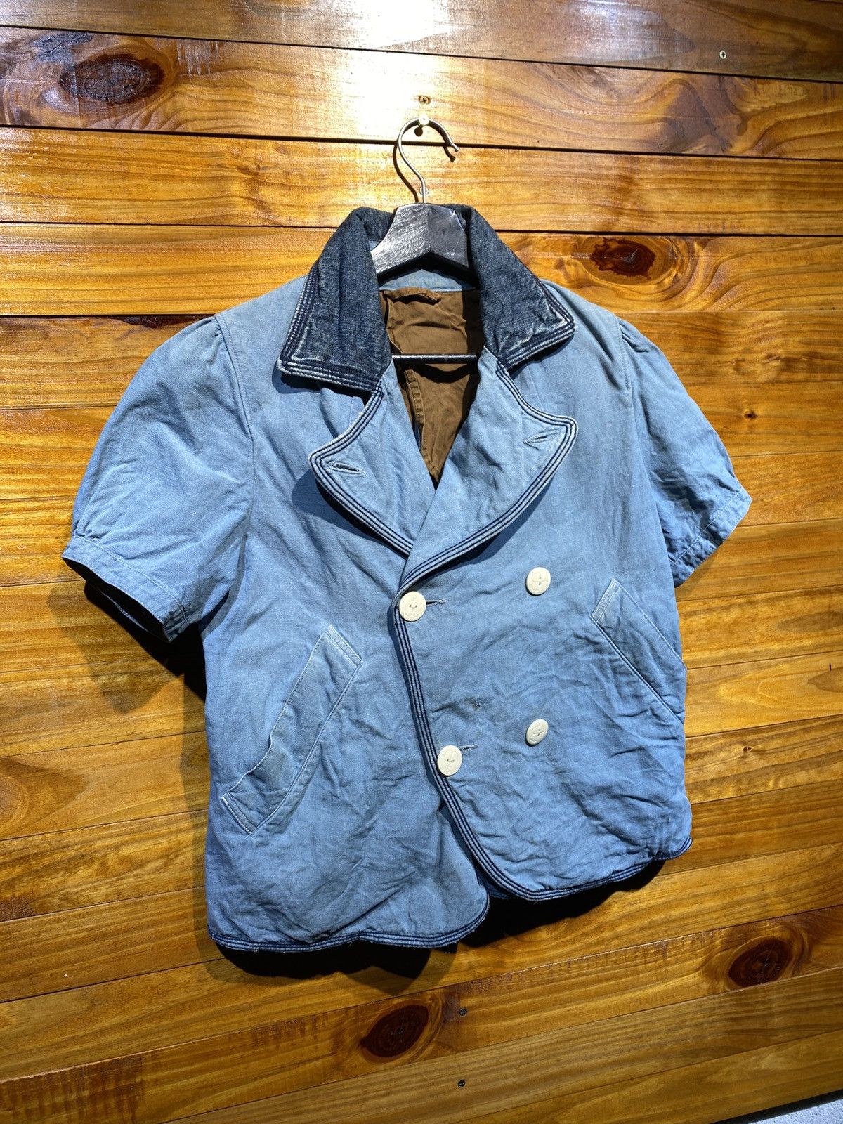 Kapital Kapital Japan Vintage Denim Short Sleeve Double-Breasted Size S / US 4 / IT 40 - 5 Thumbnail