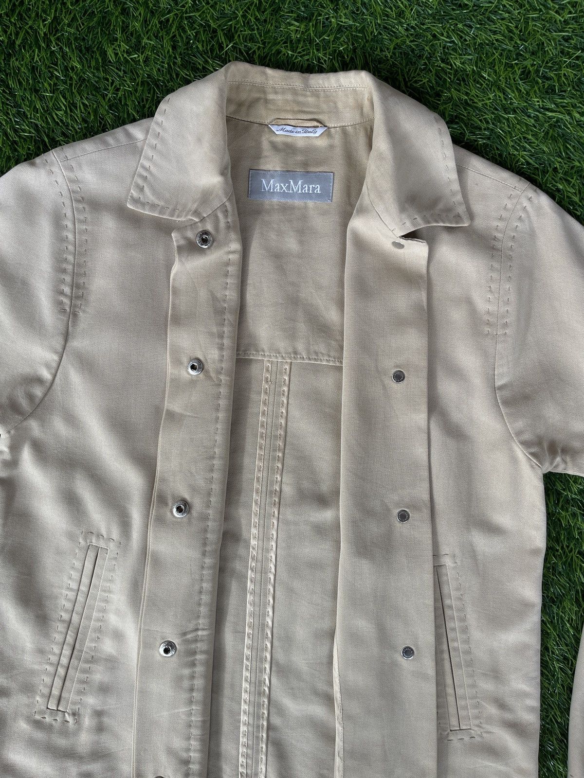 Max Mara Vintage🔥MAX MARA🔥Thread Design AvantGarde Jacket Very Rare Size S / US 4 / IT 40 - 6 Thumbnail
