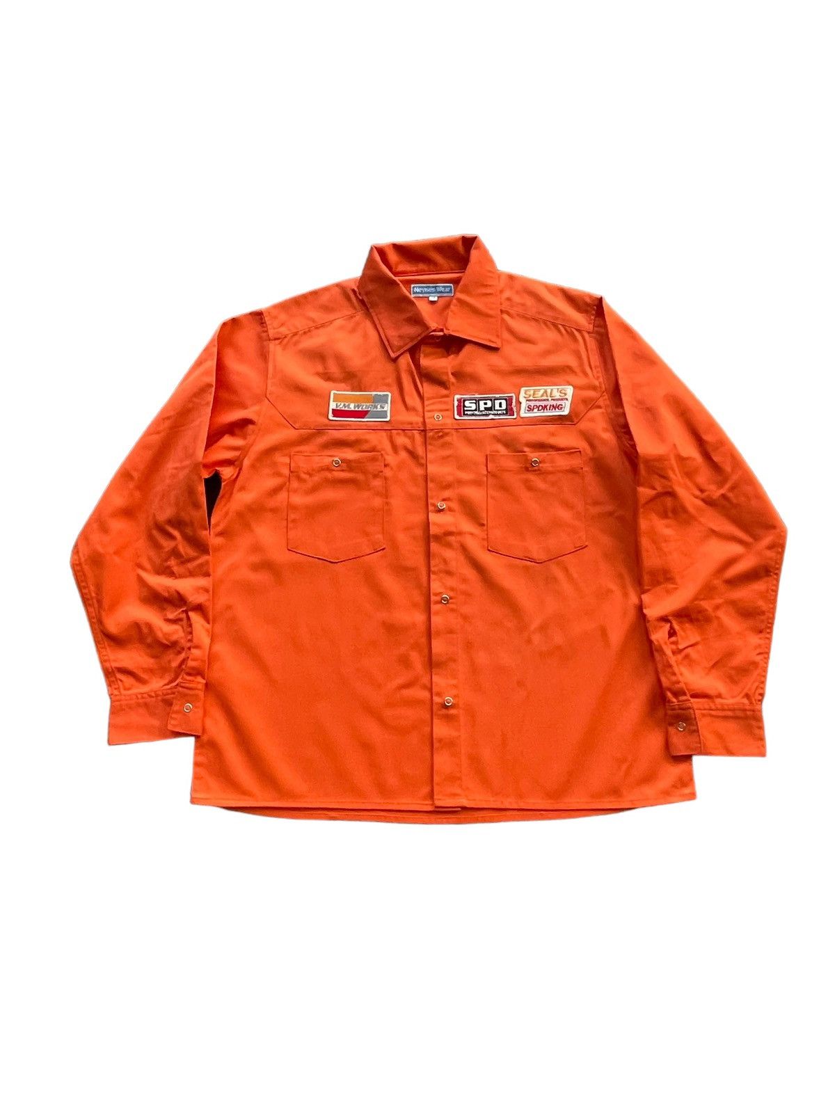 image of Workers Neyries Wear Work Shirt in Orange, Men's (Size Medium)