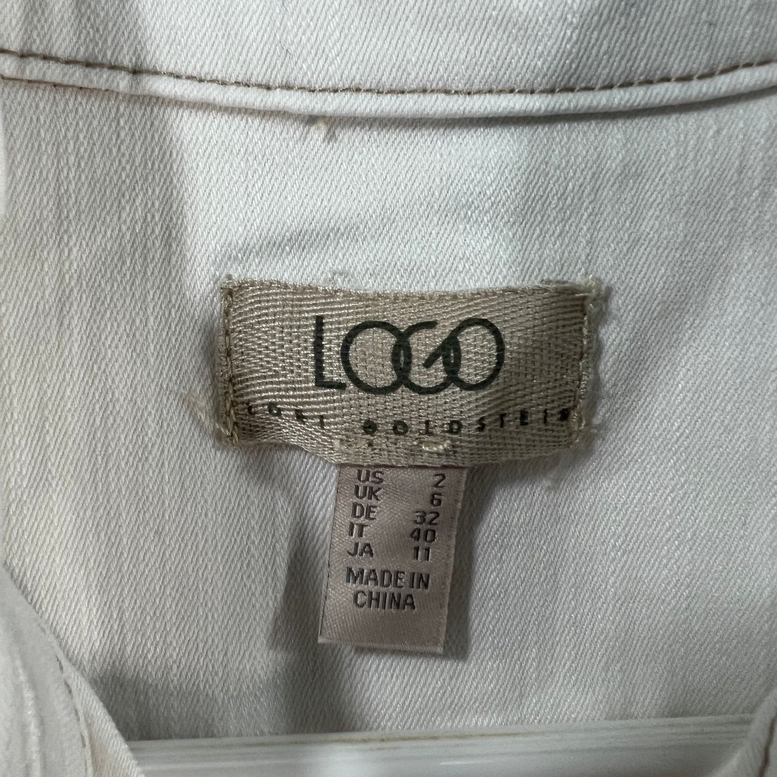 Other LOGO by Lori Goldstein Jeans Jacket Womens Size XS / US 0-2 / IT 36-38 - 3 Thumbnail