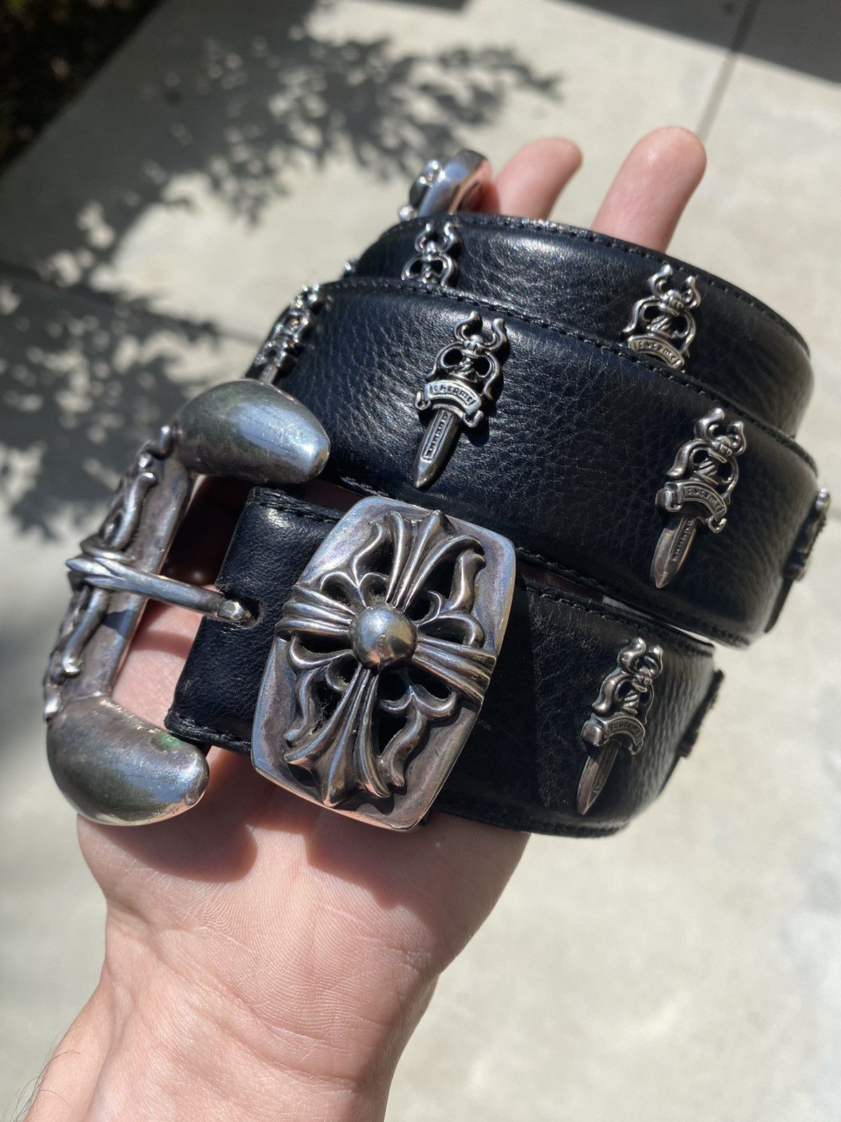 Chrome Hearts Chrome Hearts Dagger Strap Western 3-Piece Belt Size 32 - 2 Thumbnail
