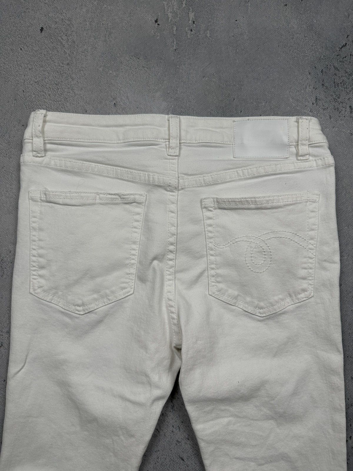 R13 R13 Alison Crop Jeans White Riot Size 28 Made in Italy Lux Size 28" / US 6 / IT 42 - 7 Thumbnail
