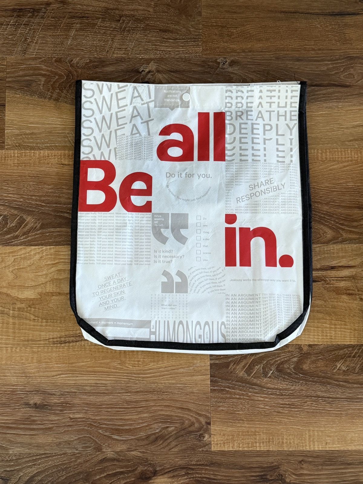 Lululemon Lululemon Black Recycled, Reusable Bags, Med and Sm Size GUC Size ONE SIZE - 2 Thumbnail