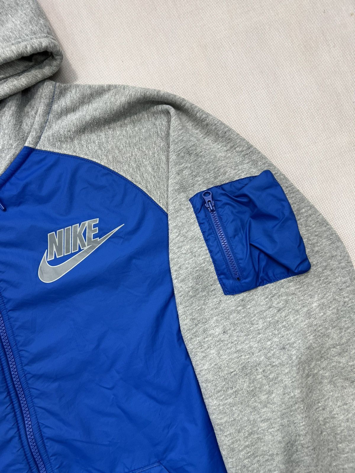 Nike Hoodie Nike grey blue zipped Size US XL / EU 56 / 4 - 2 Thumbnail