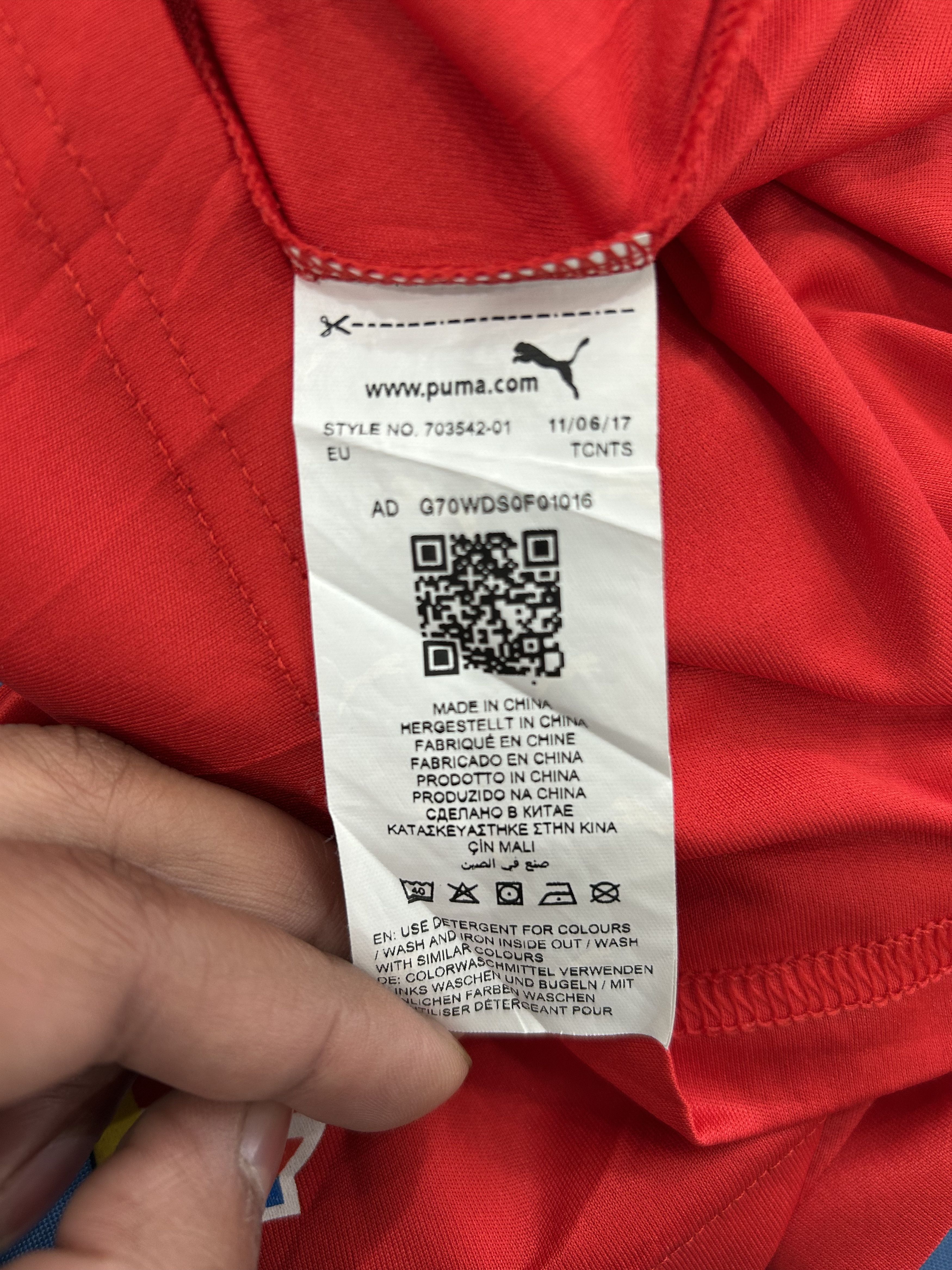 Puma Puma DHF training shirt Red Unisex Size XS / US 0-2 / IT 36-38 - 4 Thumbnail