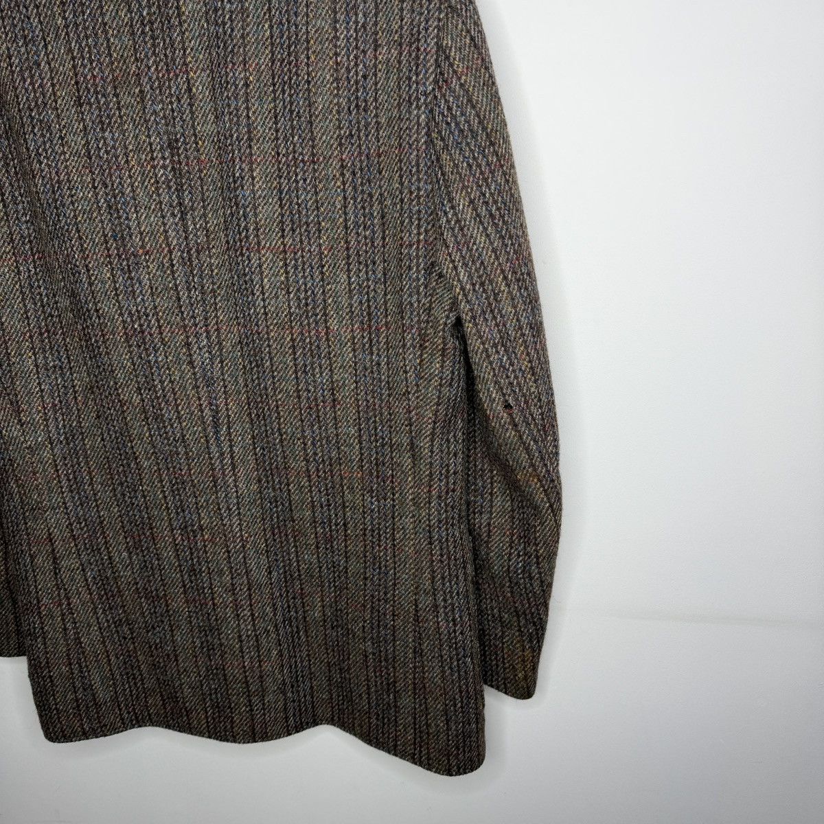 Harris Tweed Vtg Harris Tweed Brown Coat WOOL Jacket Blazer 42 R Size 44R - 7 Thumbnail