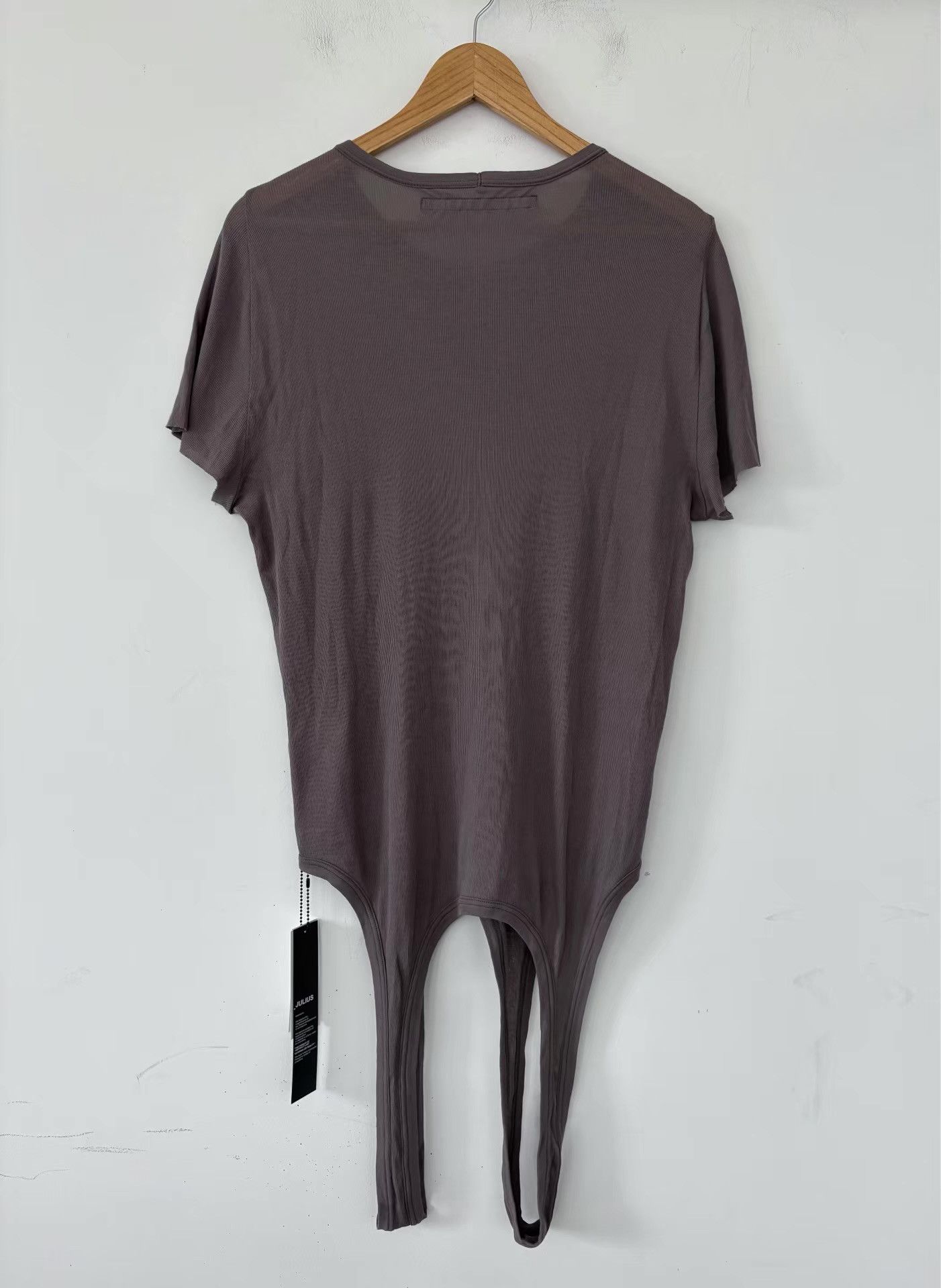 Julius Julius 24SS Men's Grey-Brown Drooping Loop Hem T-shirt Ｑ21 Size US M / EU 48-50 / 2 - 7 Thumbnail