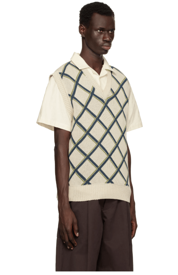 Palmes BNWT SS25 PALMES ARGYLE KNITTED VEST S Size US S / EU 44-46 / 1 - 11 Thumbnail