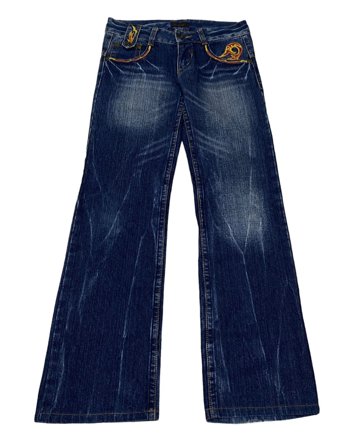 Veru Rare Design Vintage Brand Come Stai Flared Jeans 1990s