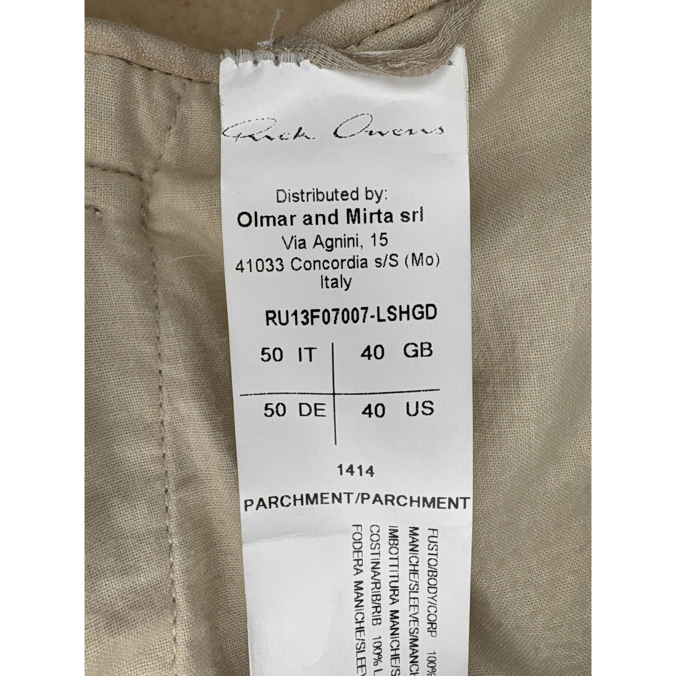 Rick Owens ♚ Rick Owens FW13 Lambskin Down Jacket ♚ Size US L / EU 52-54 / 3 - 11 Thumbnail