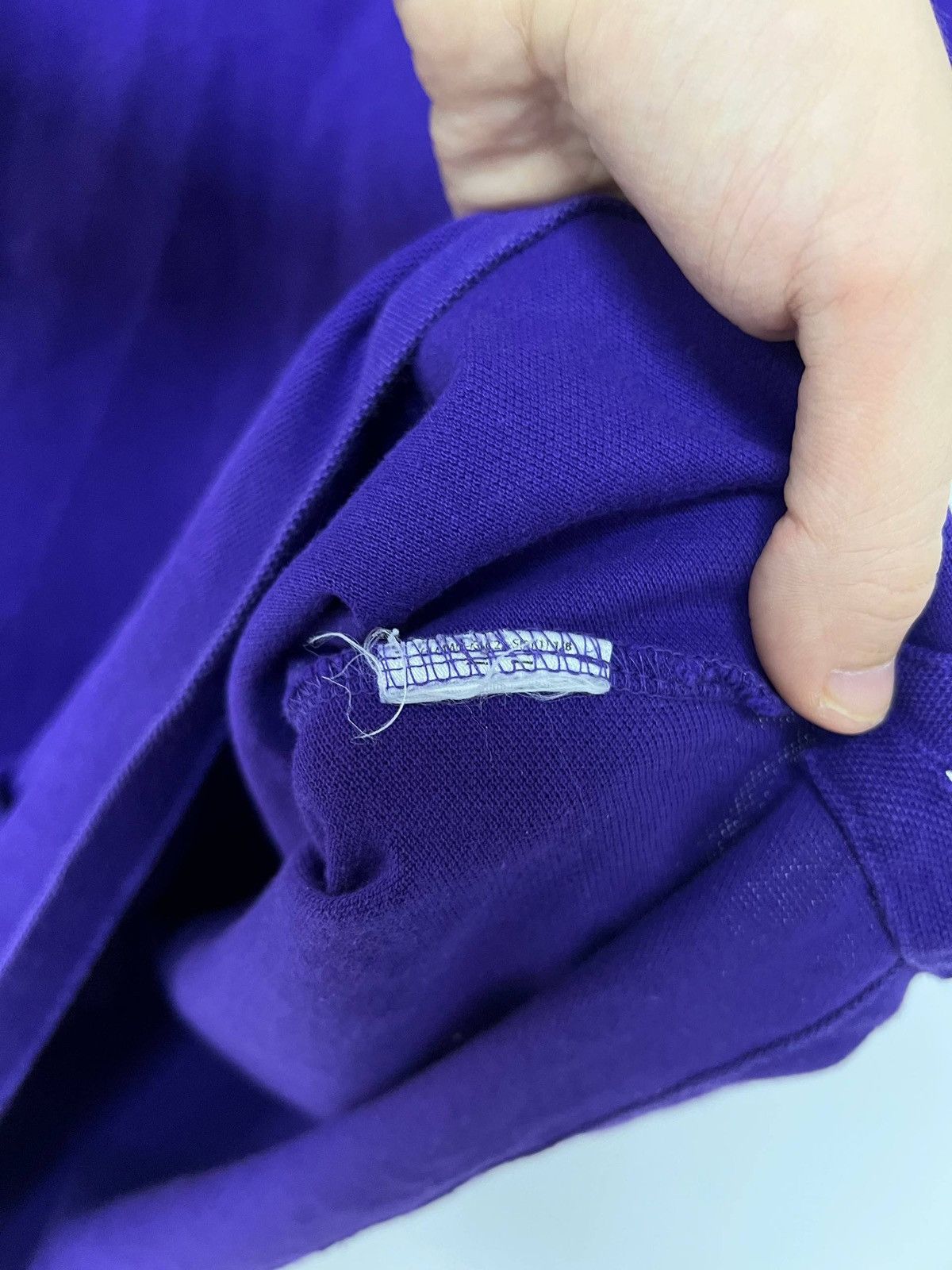 Polo Ralph Lauren Polo Ralph Lauren Custom Slim Fit Polo T shirt Purple Pony XL Size US XL / EU 56 / 4 - 12 Thumbnail