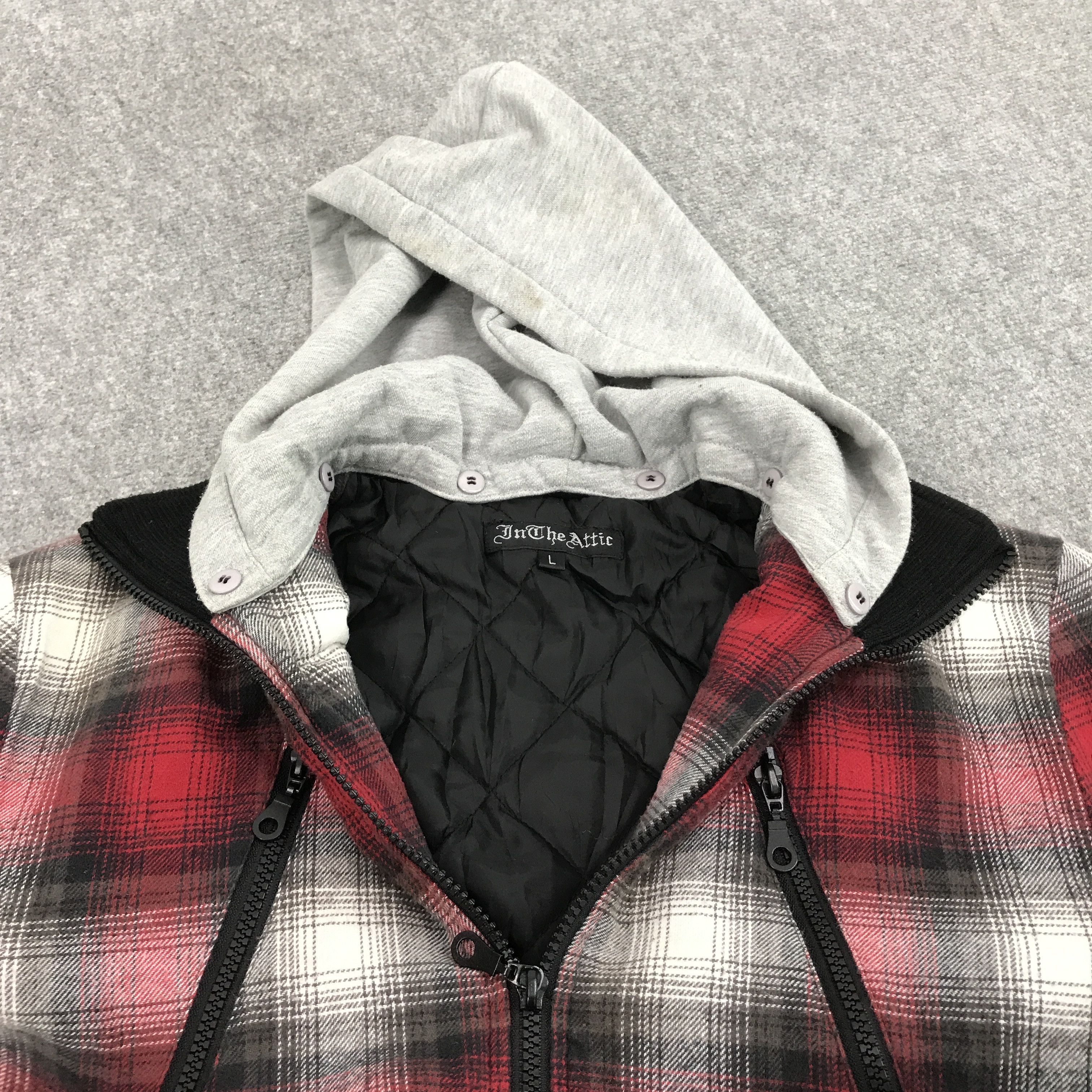In The Attic × Japanese Brand in the attic Punk japan flannel design zipper jacket Size US L / EU 52-54 / 3 - 7 Thumbnail