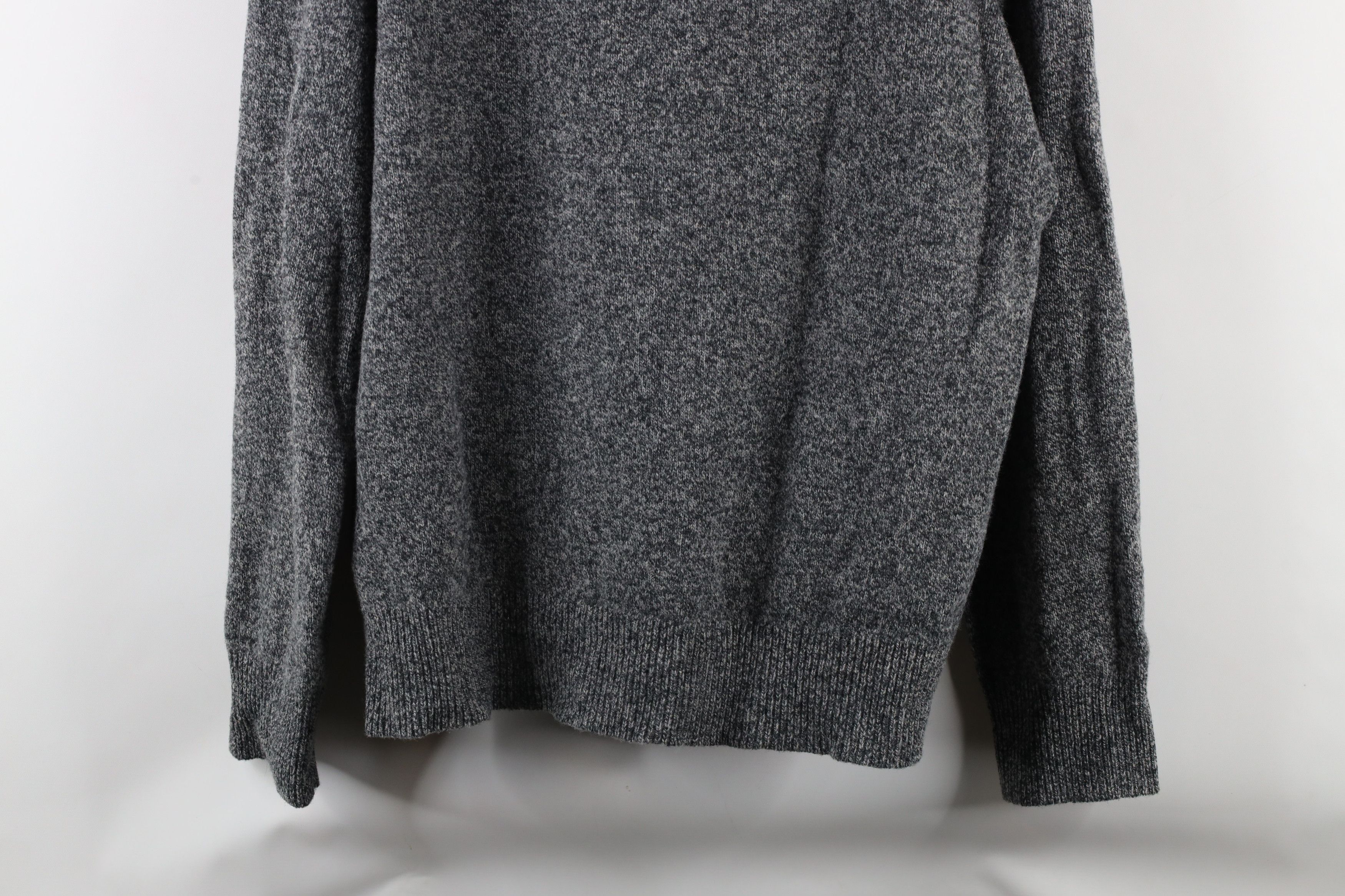 J.Crew × Vintage J Crew Lambswool Shawl Collar Henley Sweater Heather Gray Size US L / EU 52-54 / 3 - 8 Thumbnail