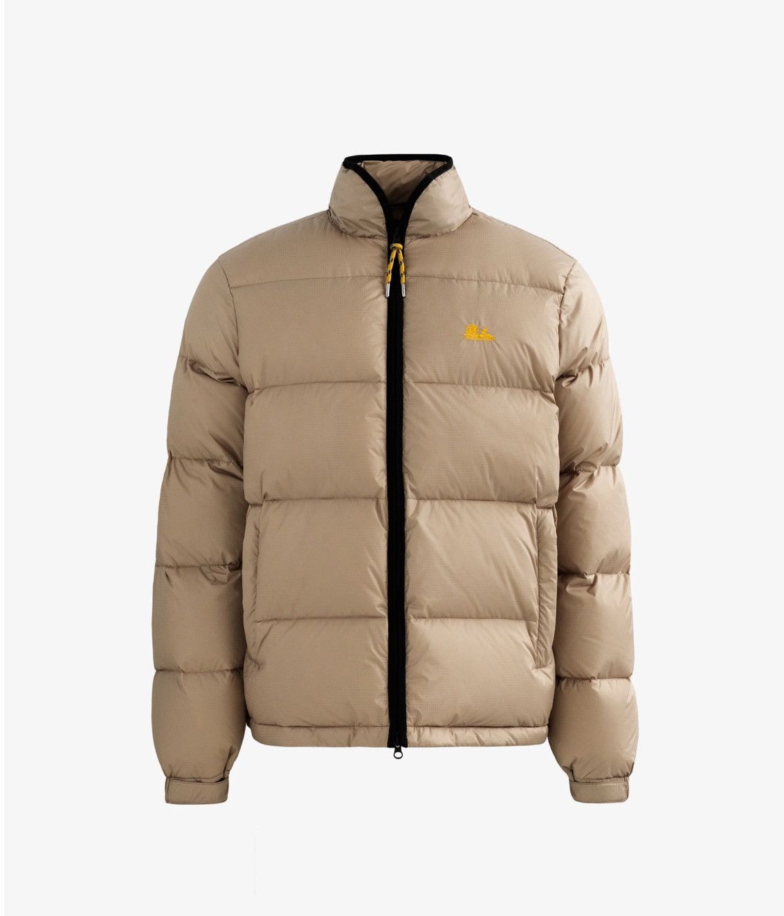 Pre-owned Aimé Leon Dore Unisphere Down Puffer Jacket In Sand