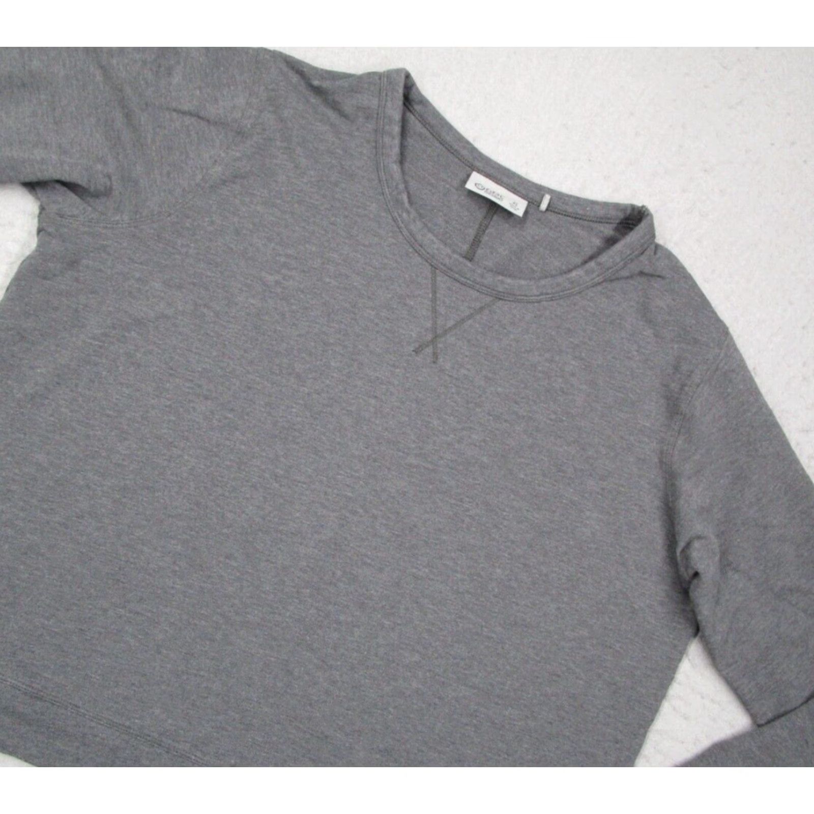 Vintage Tasc Women's Long Sleeve Crew Neck Shirt Extra Large Gray Organic Bamboo Blend Size XL / US 12-14 / IT 48-50 - 2 Thumbnail