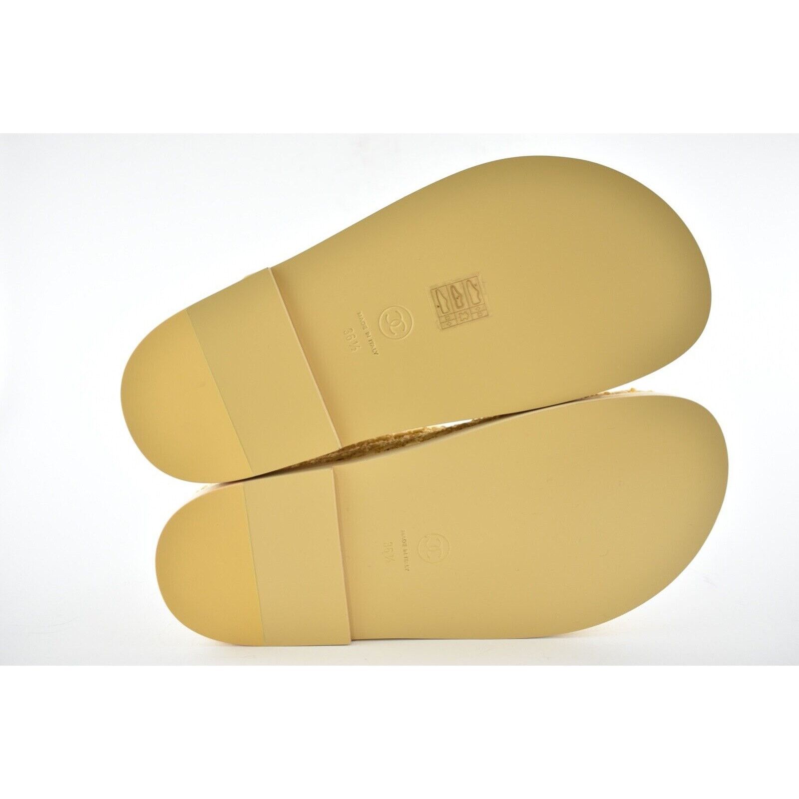 Chanel Chanel 21C Beige Raffia Pearl CC Logo Mule Slide Strap Flat Size US 6.5 / IT 36.5 - 12 Thumbnail