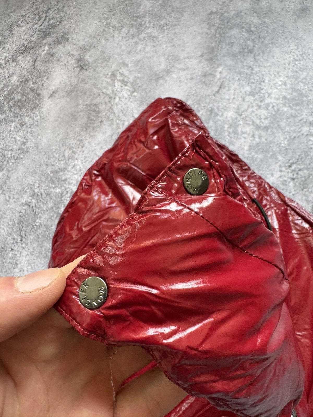 Moncler Moncler Puffer Hood red Size ONE SIZE - 9 Thumbnail