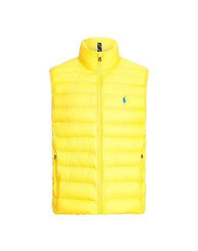 Image of Polo Ralph Lauren Ralph Laurent Jacket Puff in Yellow, Men's (Size 2XL)