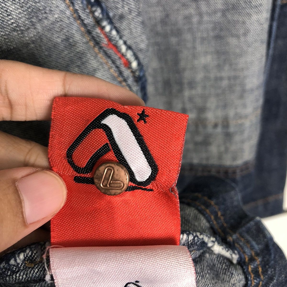 Japanese Brand 🔥Vintage Denim Biker Jacket Akedemiks Gene Research Japan Size US XL / EU 56 / 4 - 23 Thumbnail