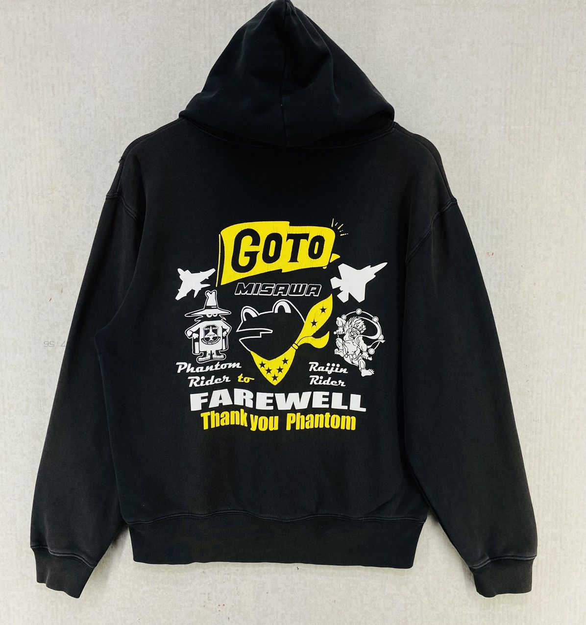 Vintage Vintage Phantom Rider Hoodie Big Logo Spellout Pullover Size US M / EU 48-50 / 2 - 2 Thumbnail