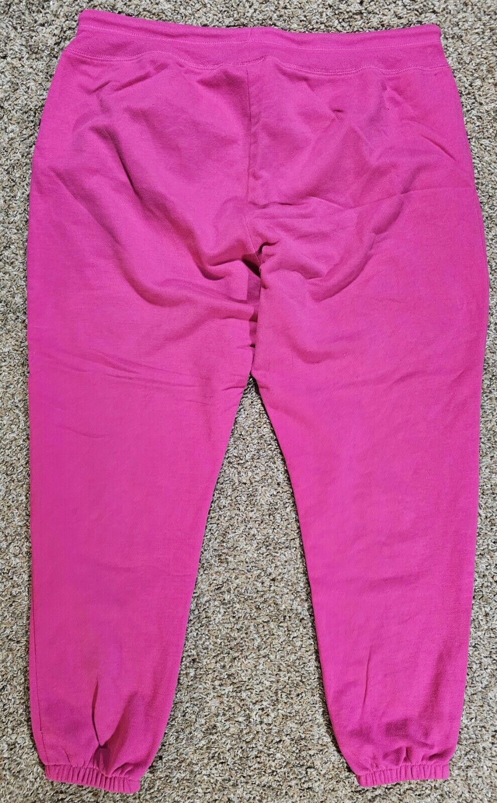 Gap Gap Women Hot Pink Cozy Cotton Blend Drawstring Sweatpants L Size 36" / US 14 / IT 50 - 6 Thumbnail