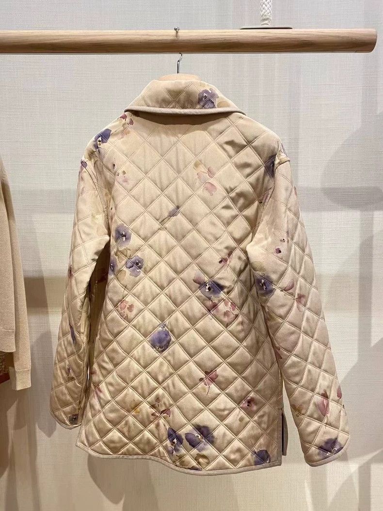 Loro Piana LORO PIANA Wear a coat on both sides, one side silk, the o Size XS / US 0-2 / IT 36-38 - 2 Thumbnail