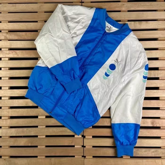 Puma × Vintage Mens Bomber Jacket Puma Vintage Size 5 L/XL Size US L / EU 52-54 / 3 - 1 Thumbnail