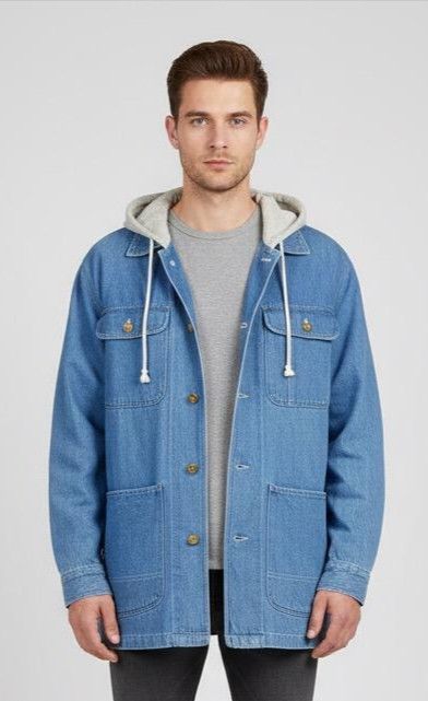 Japanese Brand Vintage Hana Barbara Ricky Race Denim Hoodies Jacket Size US L / EU 52-54 / 3 - 1 Thumbnail