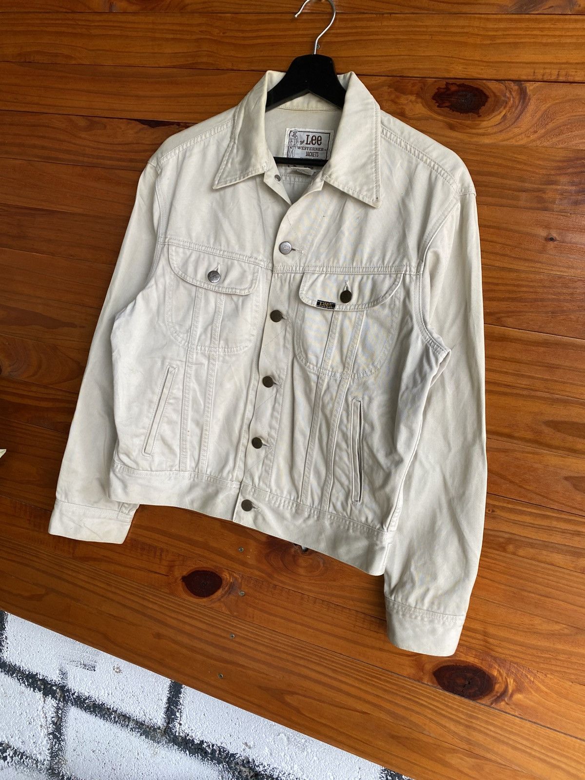 Lee Lee × Edwin Westerner White Denim Jacket Collaboration Size US M / EU 48-50 / 2 - 4 Thumbnail
