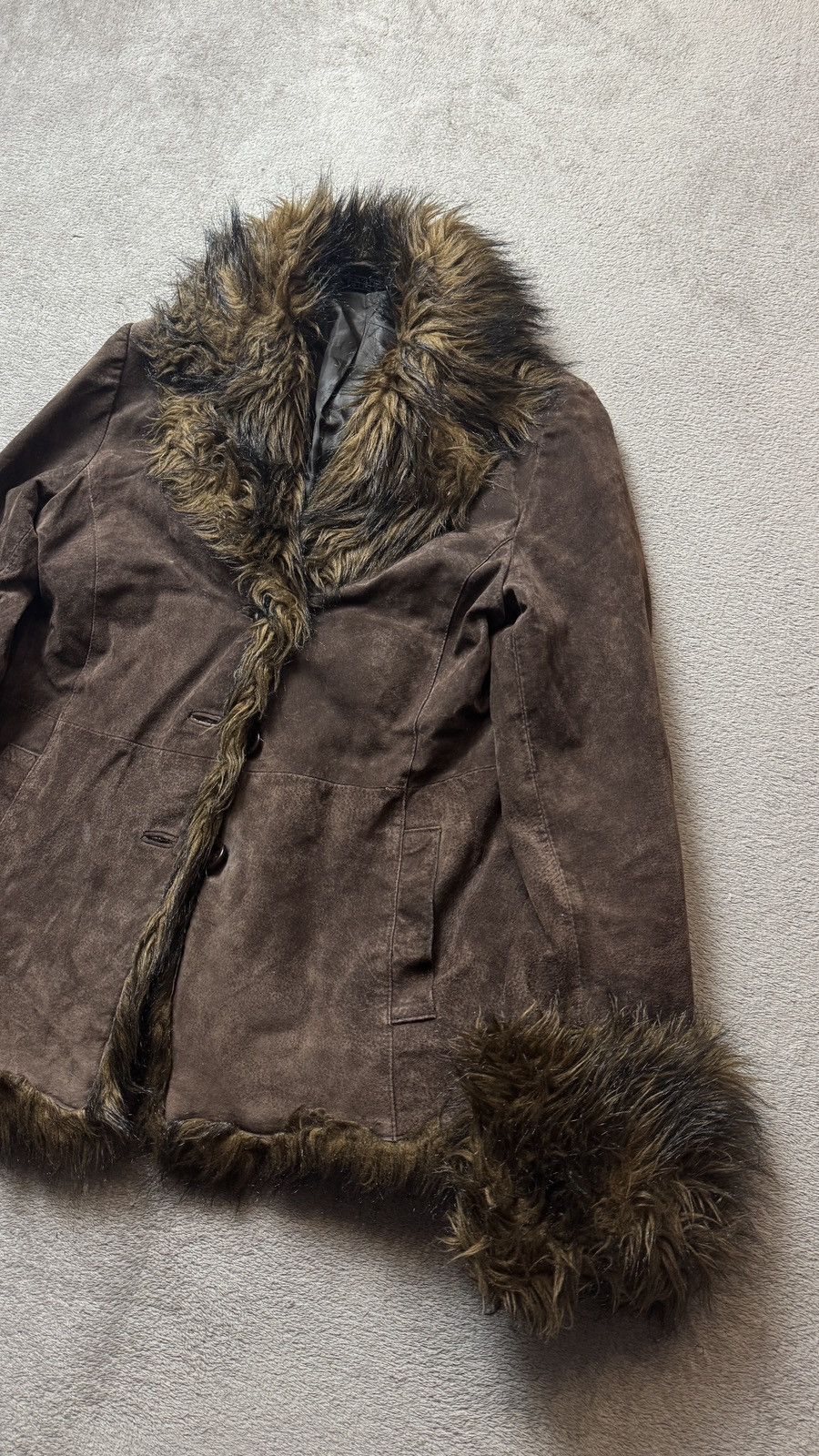 Hysteric Glamour Afghan Faux Penny Lane Leather Coat Jacket cdg ysl balmain Size L / US 10 / IT 46 - 3 Thumbnail