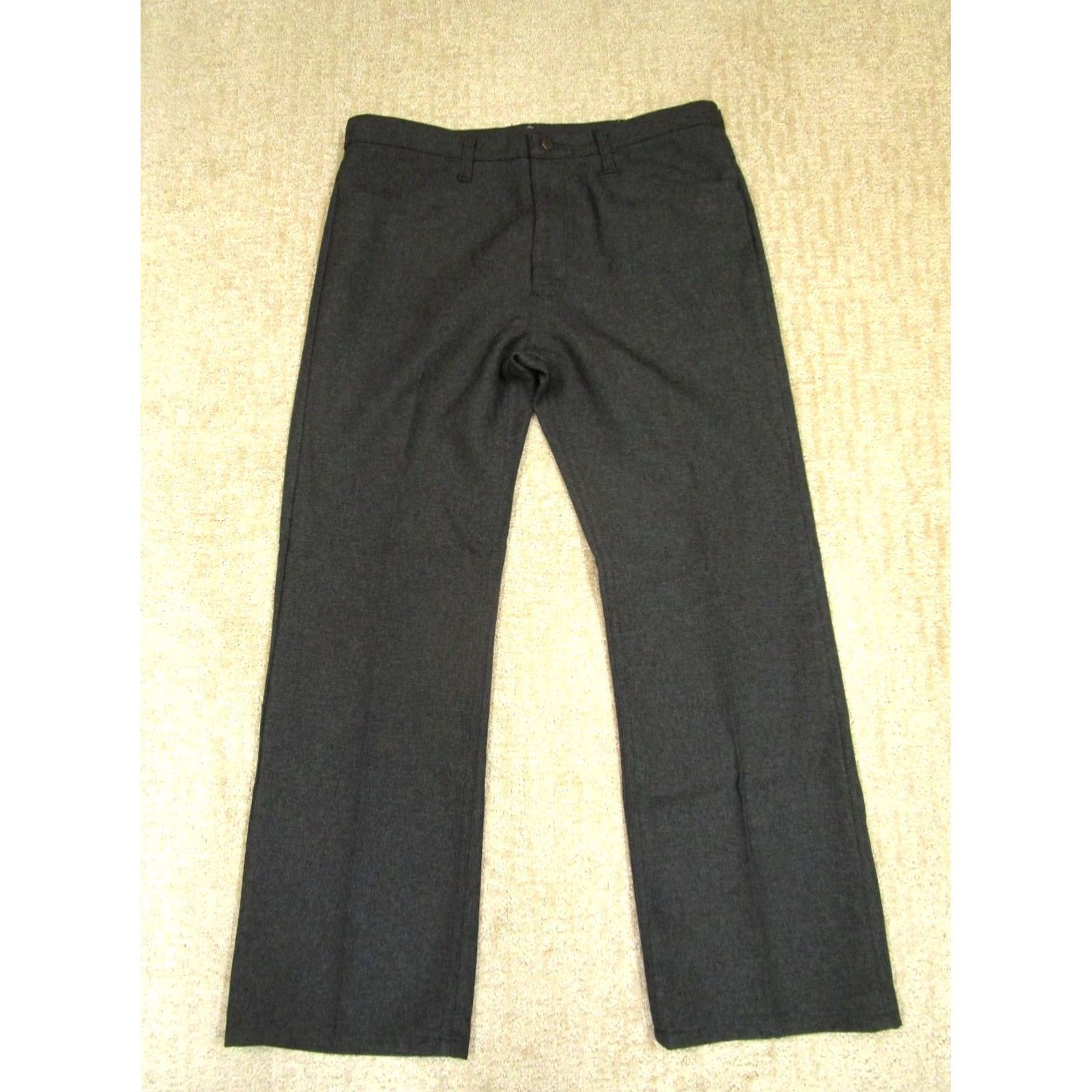 Wrangler Wrangler Pants Men 36 Dark Gray Western Bootcut Slacks Cowboy Rodeo Trousers Size US 36 / EU 52 - 2 Thumbnail