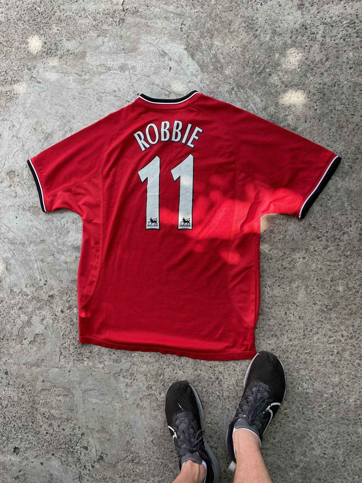 Umbro Manchester Y2K United Umbro 00s Soccer Jersey Blokecore ⚽️ Size US L / EU 52-54 / 3 - 7 Thumbnail