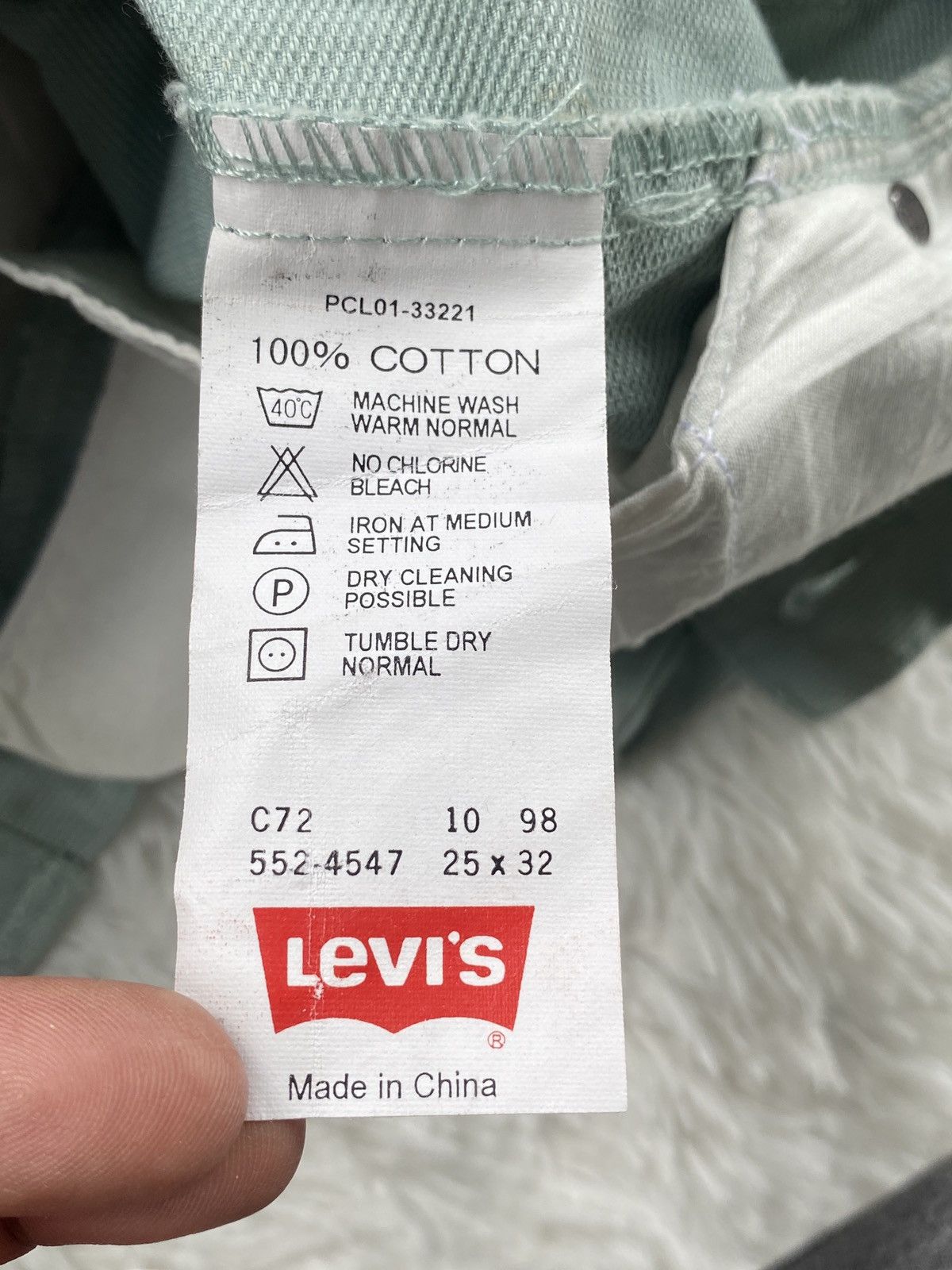 Levi's 🔥OFFER NOW🔥Vintage Levi’s 552 White Tab Denim Size 25" / US 0 / IT 36 - 13 Thumbnail