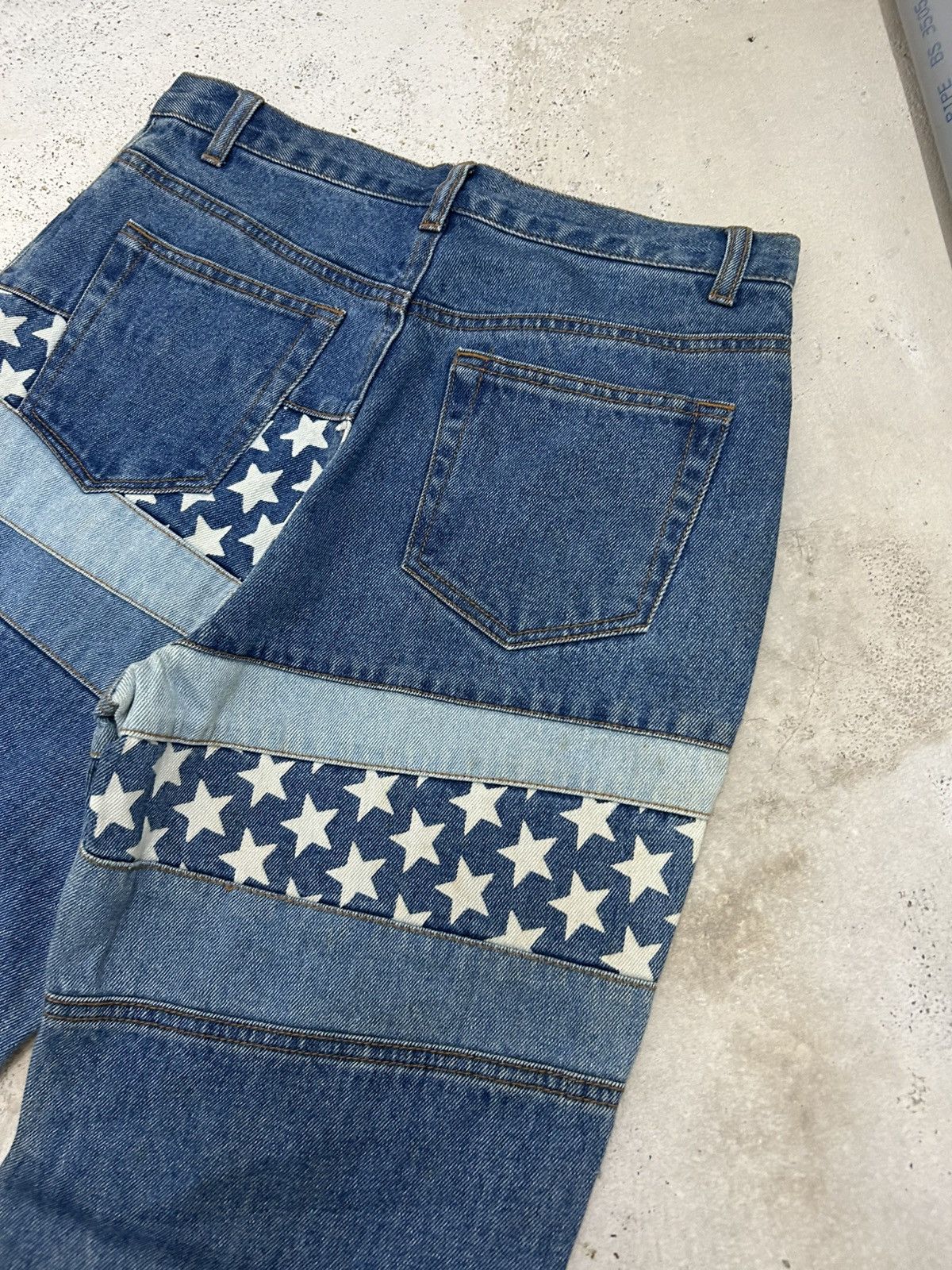 Hysteric Glamour Flare Distressed Jean Denim Star Patch Size US 28 / EU 44 - 15 Thumbnail
