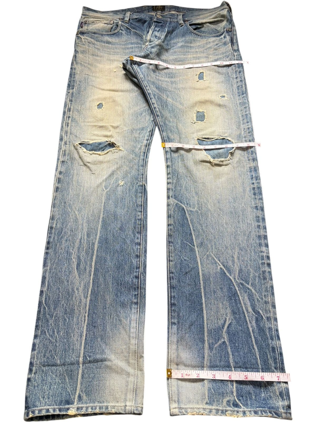 Paul Smith Vintage Paul Smith Selvedge Patches Distressed Jeans Size US 36 / EU 52 - 8 Thumbnail