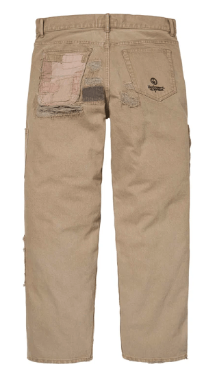 Blackmeans × Supreme Supreme Blackmeans Mended Loose Fit Jeans Dirty Tan 30 Size US 30 / EU 46 - 4 Thumbnail