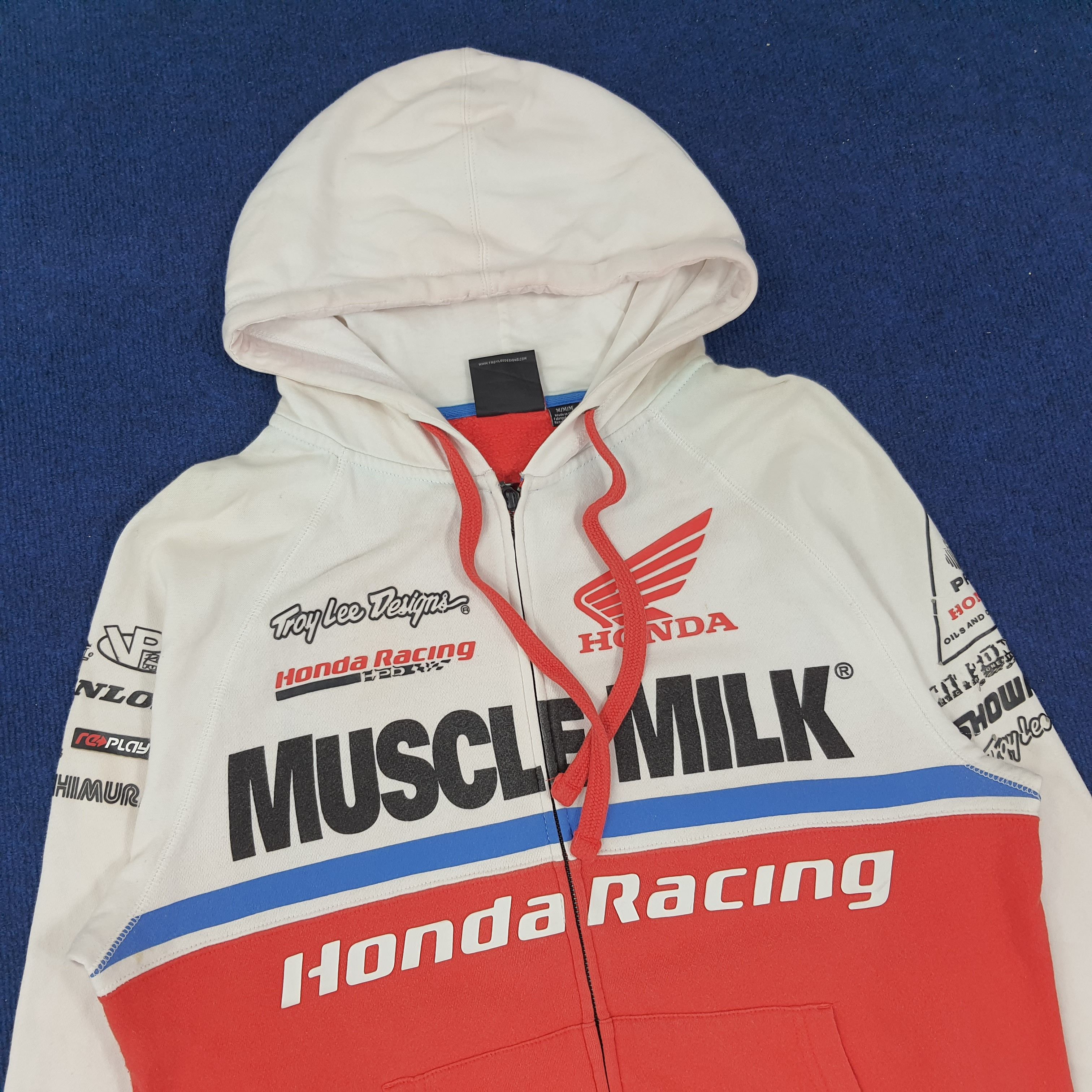 Honda × Vintage Vintage Honda Racing Japan Motorsports Zipper Hoodie Size US M / EU 48-50 / 2 - 2 Thumbnail