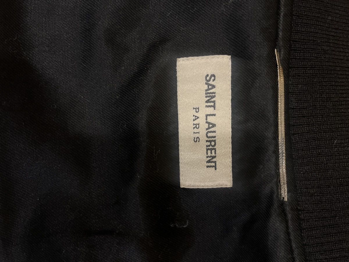 Saint Laurent Paris Black Tie-Dye Bomber Jacket Size US L / EU 52-54 / 3 - 9 Thumbnail
