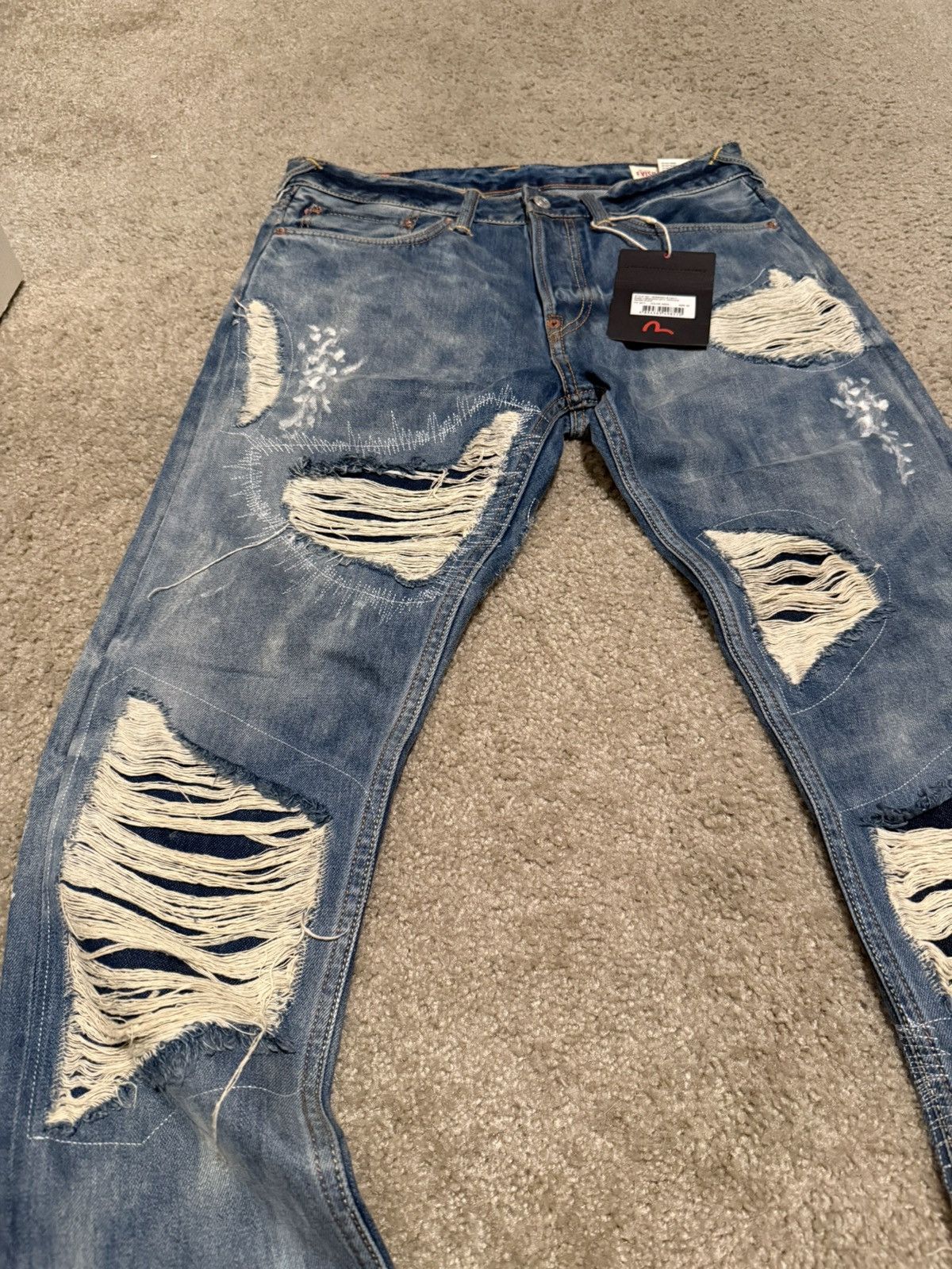 Ev Bravado × Evisu × Who Decides War Evisu x Who Decides War Daicock Carrot Denim Size US 30 / EU 46 - 4 Thumbnail
