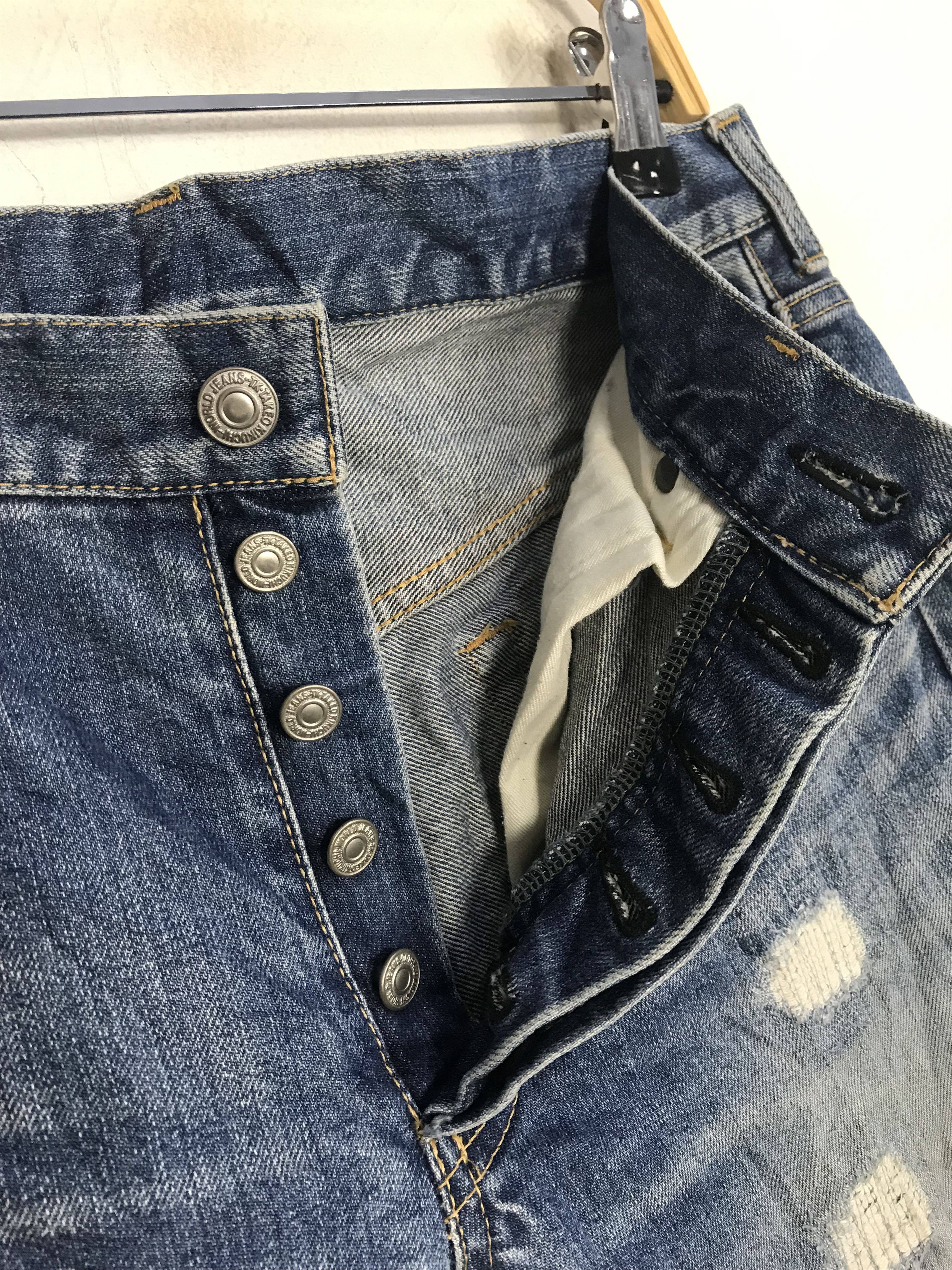 Japanese Brand × Takeo Kikuchi Takeo Kikuchi Denim Indigo Pant Straight Cut Size US 32 / EU 48 - 11 Thumbnail