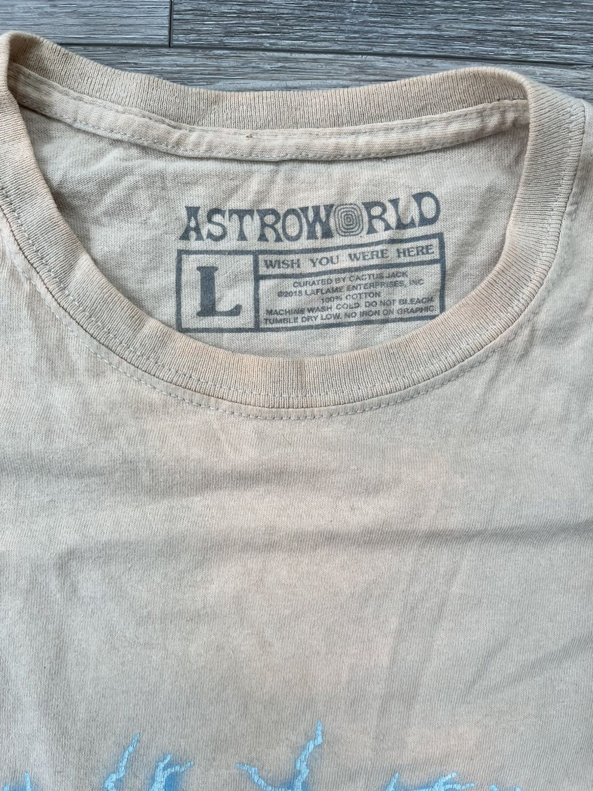 Travis Scott Travis Scott Sicko Mode Lightning Astroworld Tour T-Shirt Size US L / EU 52-54 / 3 - 5 Thumbnail