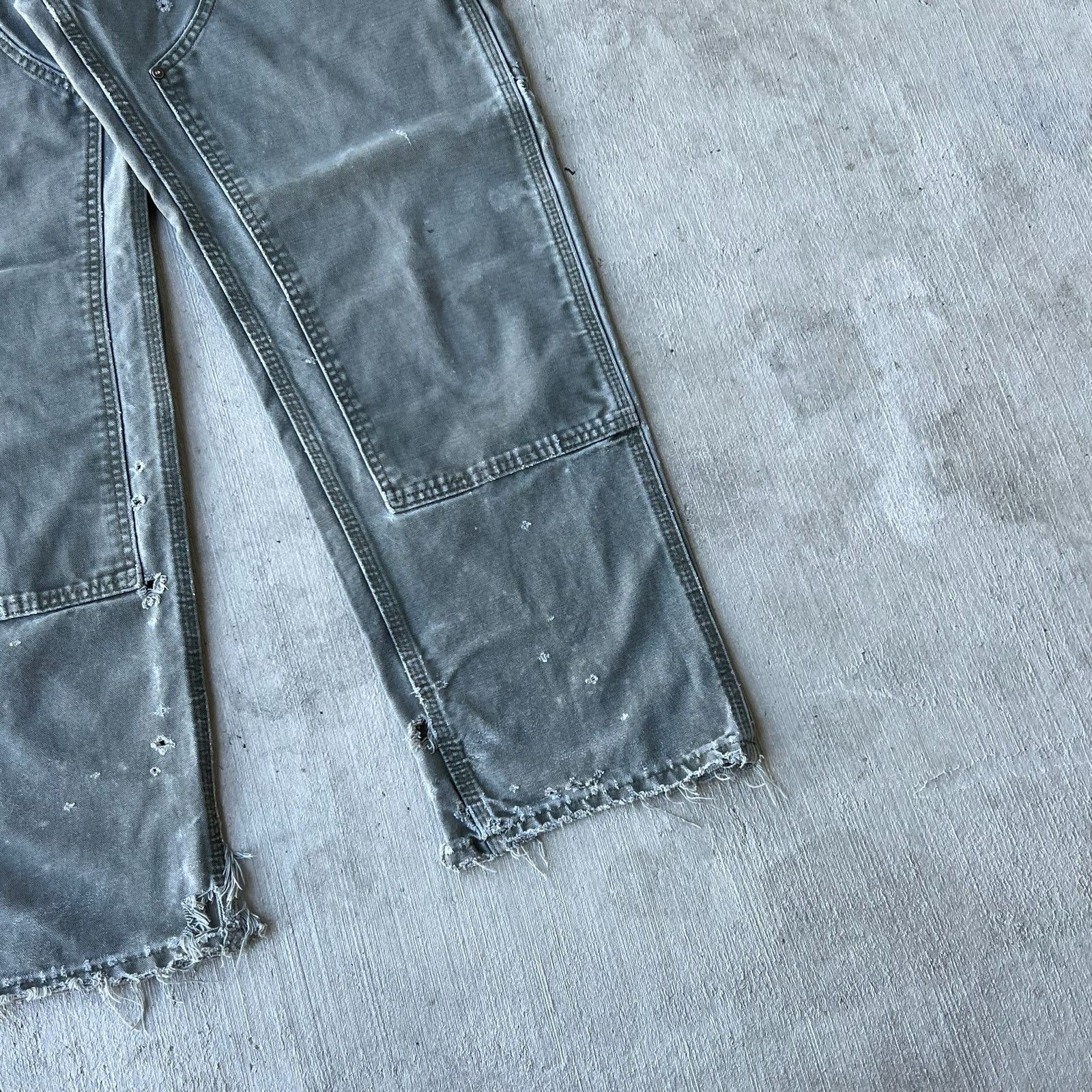 Carhartt × Vintage Carhartt faded green double knee work wear carpenter pants Size US 33 - 4 Thumbnail